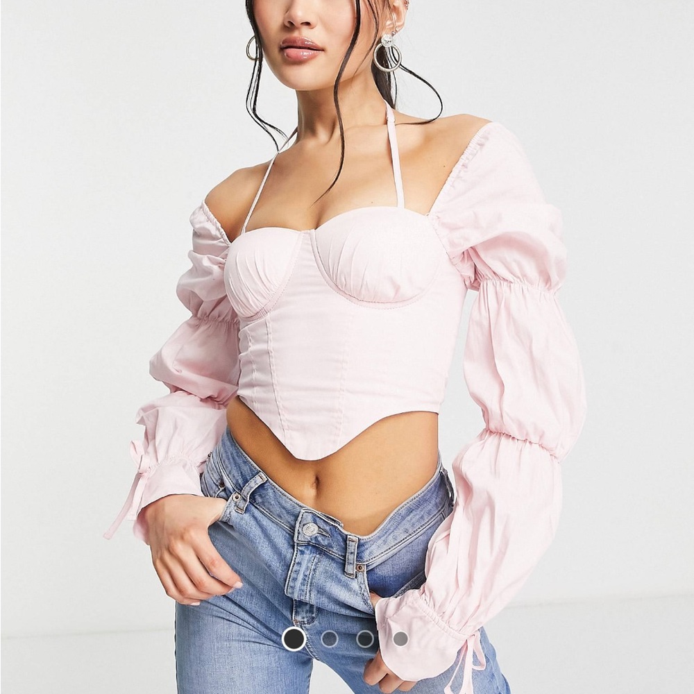 Corset style crop top